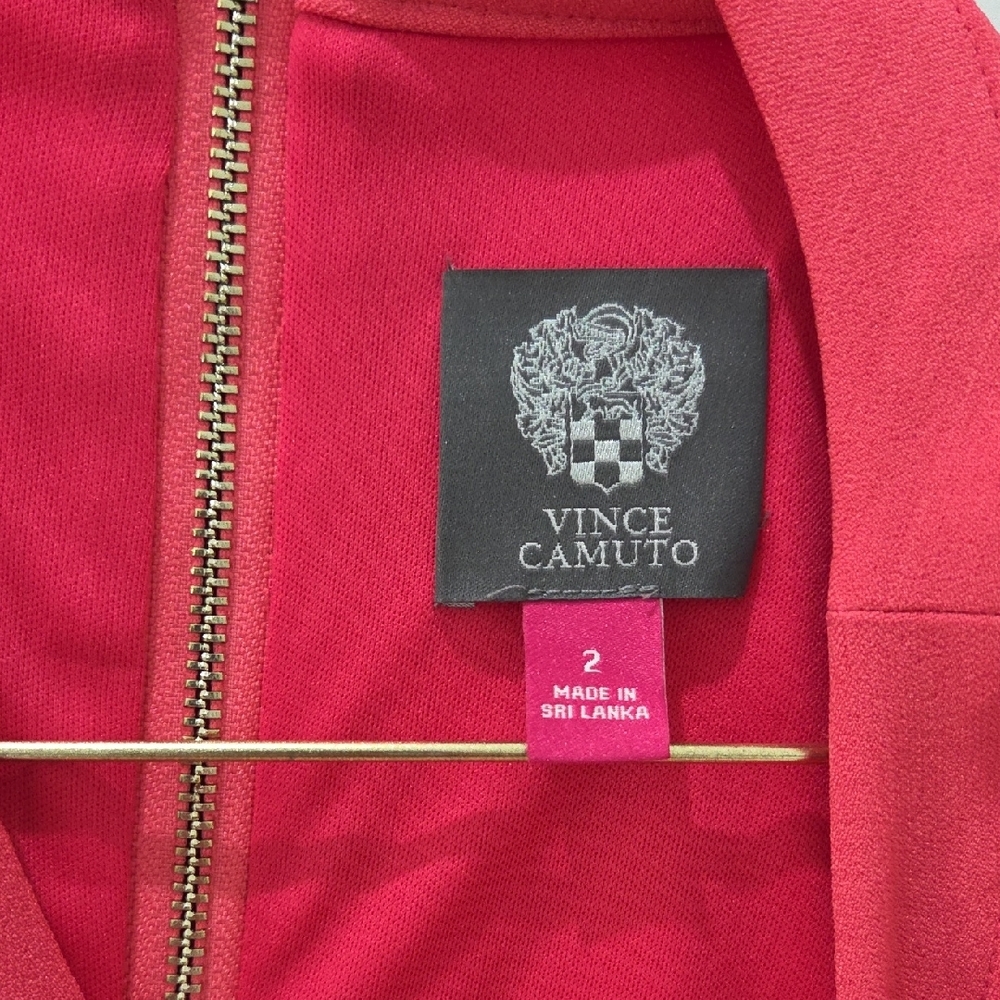 Vince Camuto Vibrant Pink Cutout Mini Dress - Picture 2 of 5